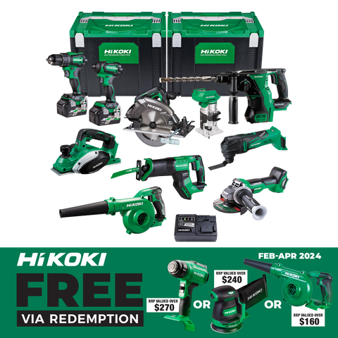 HiKOKI MultiVolt Cordless Combo Kit 10pc 18v/36v