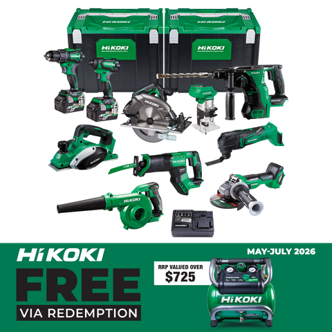HiKOKI MultiVolt Cordless Combo Kit 10pc 18V/36V