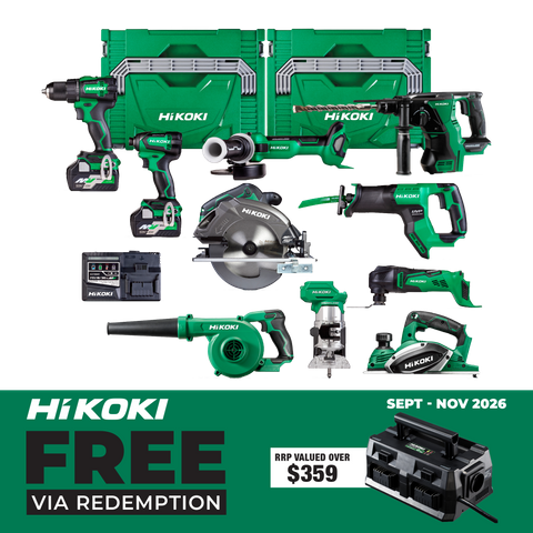 HiKOKI MultiVolt Cordless Combo Kit 10pc 18V/36V