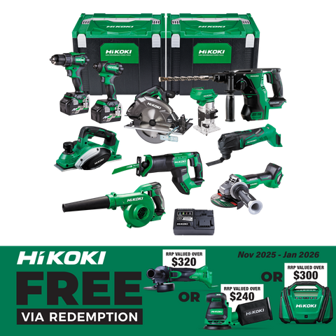 HiKOKI MultiVolt Cordless Combo Kit 10pc 18v/36v