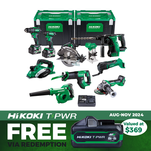 HiKOKI MultiVolt Cordless Combo Kit 10pc 18v/36v