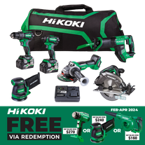 HiKOKI MultiVolt Cordless Combo Kit Brushless 6pc 18V/36V