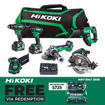HiKOKI MultiVolt Cordless Combo Kit Brushless 6pc 18V/36V