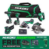HiKOKI MultiVolt Cordless Combo Kit Brushless 6pc 18V/36V