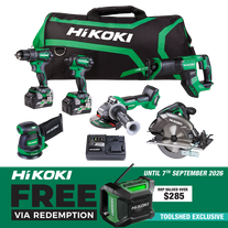 HiKOKI MultiVolt Cordless Combo Kit Brushless 6pc 18V/36V