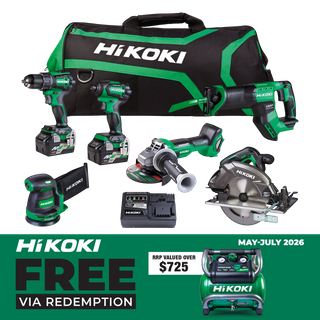 HiKOKI MultiVolt Cordless Combo Kit Brushless 6pc 18V/36V