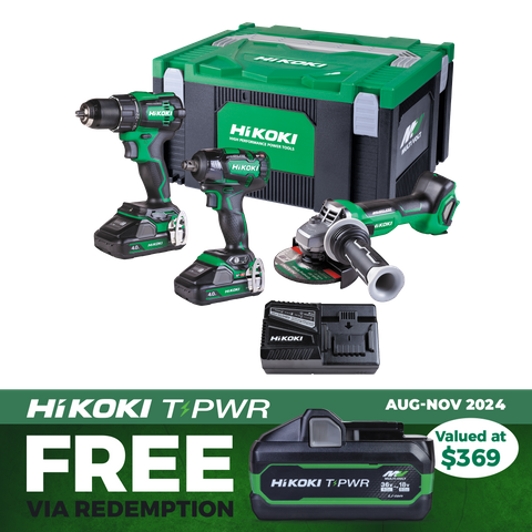 HiKOKI Cordless Combo Kit Brushless 3pc 18V