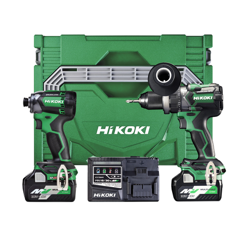 HiKOKI MultiVolt Cordless HD Impact Drill & Impact Driver Brushless 18v Kit