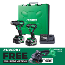 HiKOKI MultiVolt Cordless Impact Drill & Impact Driver Brushless 18V Kit