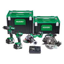 HiKOKI MultiVolt Cordless Combo Kit Brushless 4pcs 18v/36v