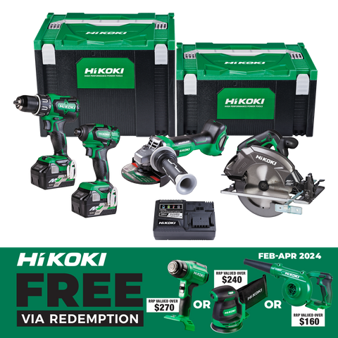 HiKOKI MultiVolt Cordless Combo Kit Brushless 4pcs 18v/36v