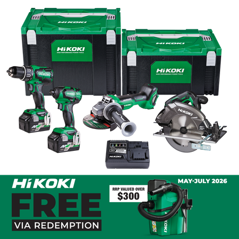 HiKOKI MultiVolt Cordless Combo Kit Brushless 4pcs 18v/36v