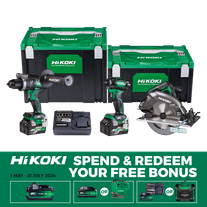 HiKOKI MultiVolt Cordless Combo Kit Brushless 3pc 36v Combo Kit