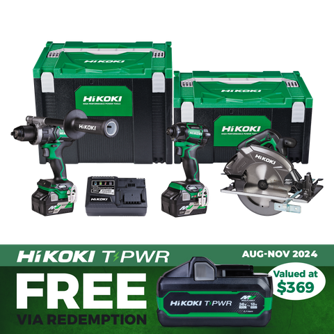 HiKOKI MultiVolt Cordless Combo Kit Brushless 3pc 36v Combo Kit