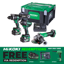 HiKOKI MultiVolt Cordless Brushless 36v 3pc Combo Kit
