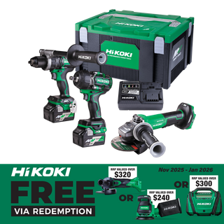 HiKOKI MultiVolt Cordless Brushless 36V 3pc Combo Kit