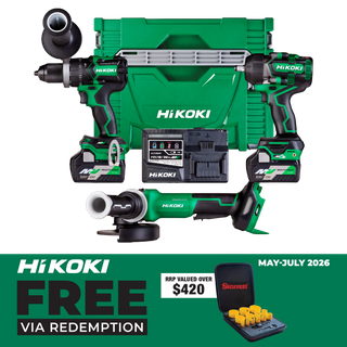 HiKOKI MultiVolt Cordless Brushless 36V 3pc Combo Kit
