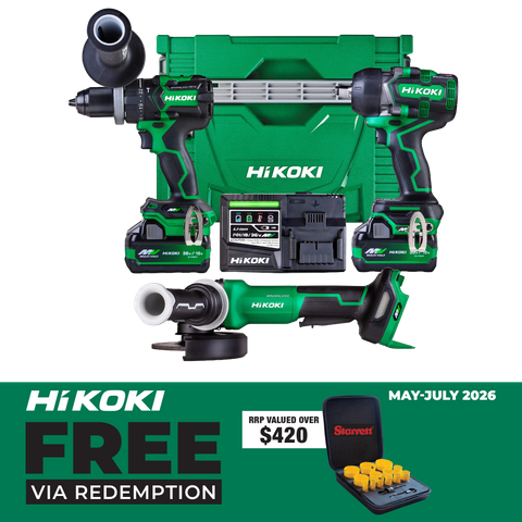 HiKOKI MultiVolt Cordless Brushless 36V 3pc Combo Kit