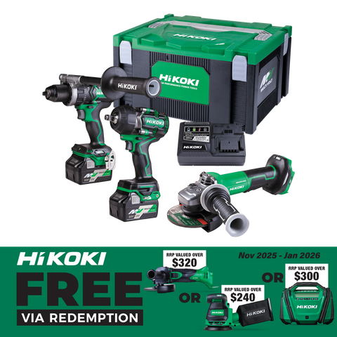 HiKOKI MultiVolt Cordless Brushless 36v 3pc Combo Kit