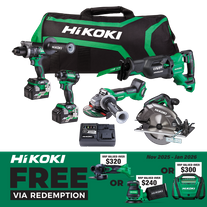 HiKOKI MultiVolt Cordless Brushless Combo Kit 5pc 36v