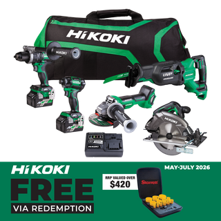 HiKOKI MultiVolt Cordless Brushless Combo Kit 5pc 36v