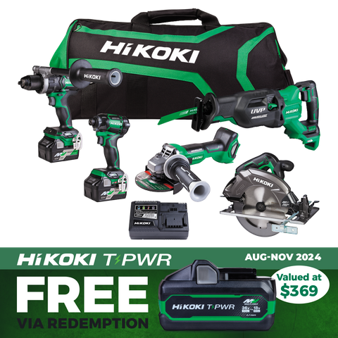 HiKOKI MultiVolt Cordless Brushless Combo Kit 5pc 36v