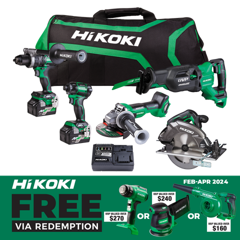 HiKOKI MultiVolt Cordless Brushless Combo Kit 5pc 36v