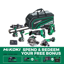 HiKOKI MultiVolt Cordless Brushless Combo Kit 6pc 36v