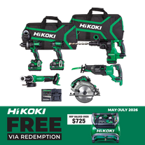 HiKOKI MultiVolt Cordless Brushless Combo Kit 6pc 36v