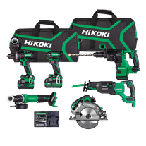 HiKOKI MultiVolt Cordless Brushless Combo Kit 6pc 36v