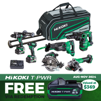 HiKOKI MultiVolt Cordless Brushless Combo Kit 6pc 36v