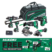 HiKOKI MultiVolt Cordless Brushless Combo Kit 6pc 36v