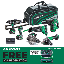 HiKOKI MultiVolt Cordless Brushless Combo Kit 6pc 36v