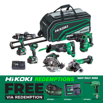HiKOKI MultiVolt Cordless Brushless Combo Kit 6pc 36v