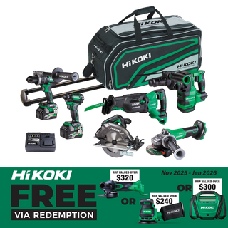 HiKOKI MultiVolt Cordless Brushless Combo Kit 6pc 36v