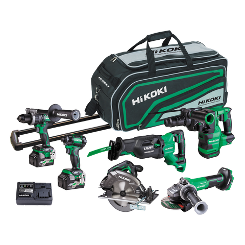 HiKOKI MultiVolt Cordless Brushless Combo Kit 6pc 36v