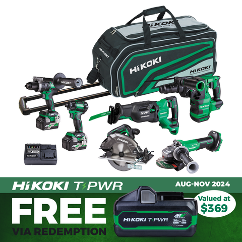 HiKOKI MultiVolt Cordless Brushless Combo Kit 6pc 36v