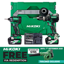 HiKOKI MultiVolt Impact Drill & Impact Driver Brushless 36v 2.5Ah