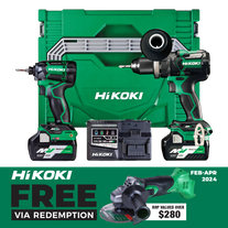 HiKOKI MultiVolt Impact Drill & Impact Driver Brushless 36v 2.5Ah