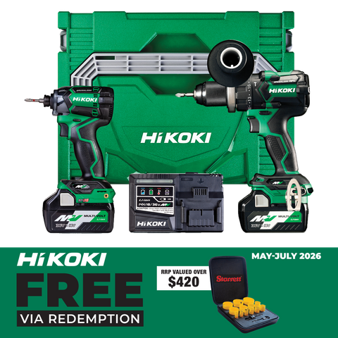 HiKOKI MultiVolt Impact Drill & Impact Driver Brushless 36v 2.5Ah