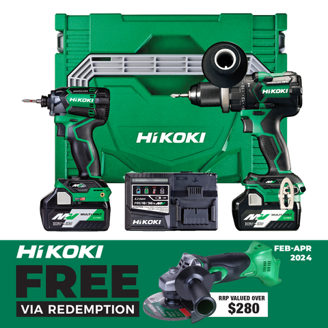 HiKOKI MultiVolt Impact Drill & Impact Driver Brushless 36v 2.5Ah