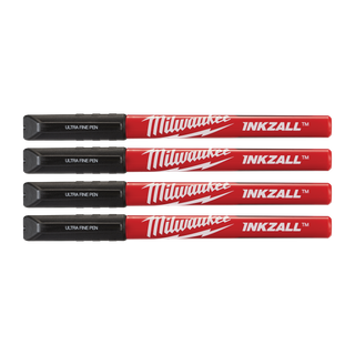 Milwaukee INKZALL Ultra Fine Point Black Pen 4pk