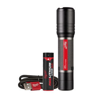 Milwaukee REDLITHIUM USB Rechargeable Slide Focus Flash Light Kit