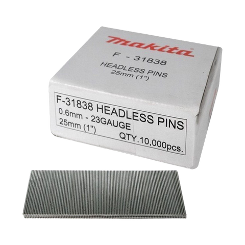 Makita Pin Nails 23G 25mm 10,000pc for DPT353Z