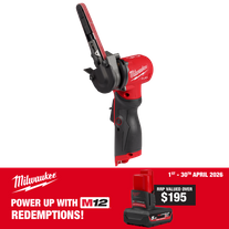 Milwaukee M12 FUEL Cordless Bandfile 10mm 12v - Bare Tool