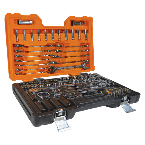 GEARWRENCH Socket & Reversible Ratcheting Wrench Set 1/4in,3/8in Dr 116pc