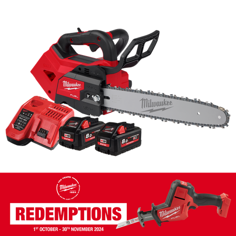 Milwaukee M18 FUEL Chainsaw Top Handle 14in 18v 8Ah