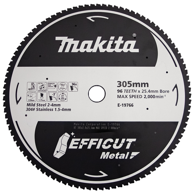 Buy Makita Efficut Metal Cutting Mitre Saw Blade 305mm x 96T for MS & SS online in New Zealand