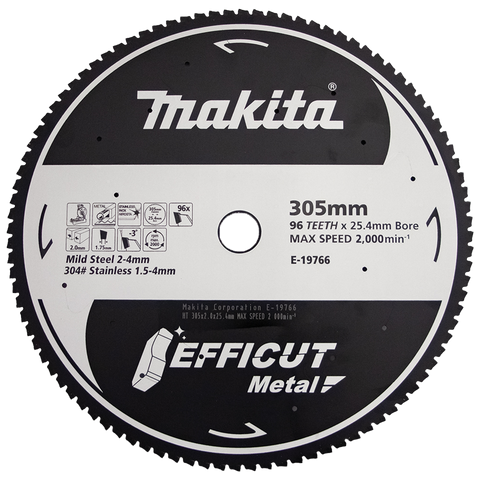 Makita Efficut Metal Cutting Mitre Saw Blade 305mm x 96T for MS & SS
