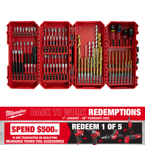 Milwaukee SHOCKWAVE Drill & Driver Bit Set 86pc